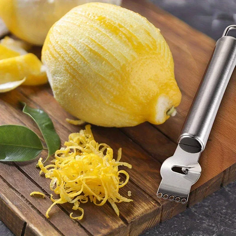 Household Kitchen Gadgets Vegetable Cutter Silk Cutter - Rallador de limón de acero inoxidable,