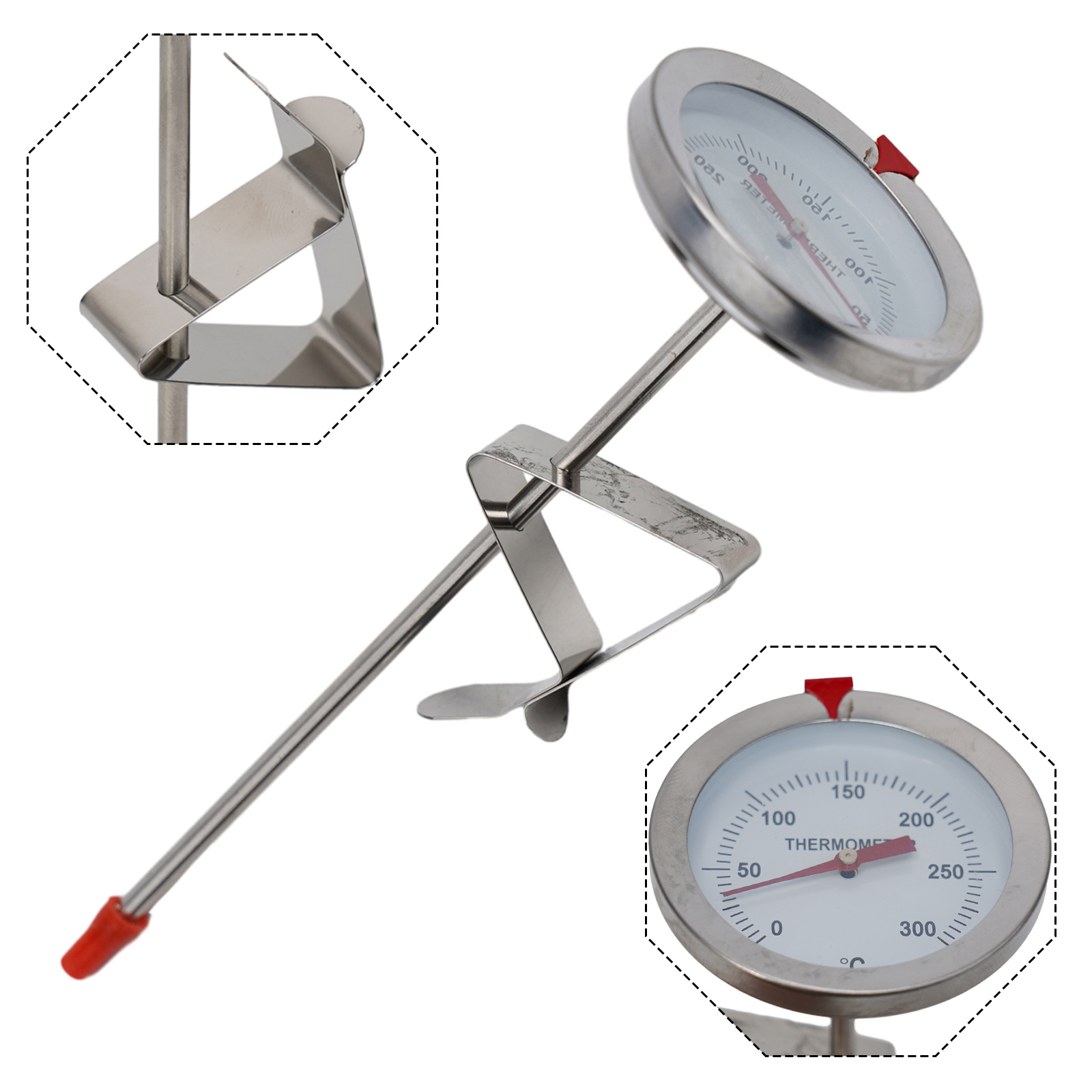 Kitchen Gadgets For Cooking - Termómetro de sonda de acero inoxidable,