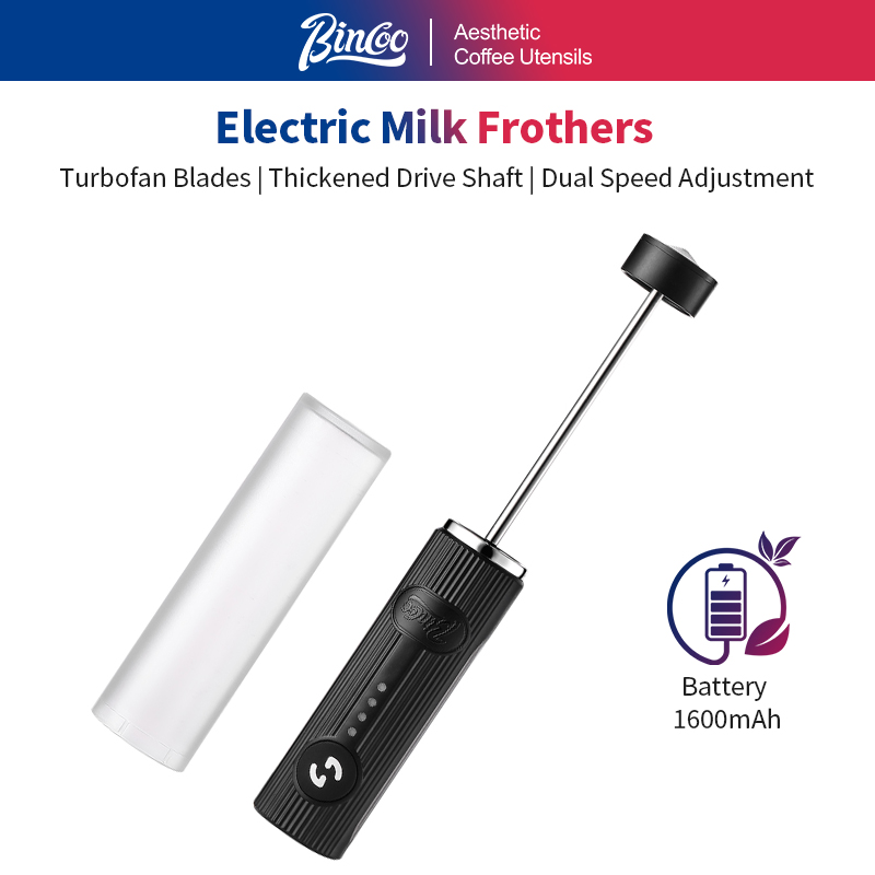 Healthy Kitchen Gadgets - BINCOO-espumador de café eléctrico, recargable por