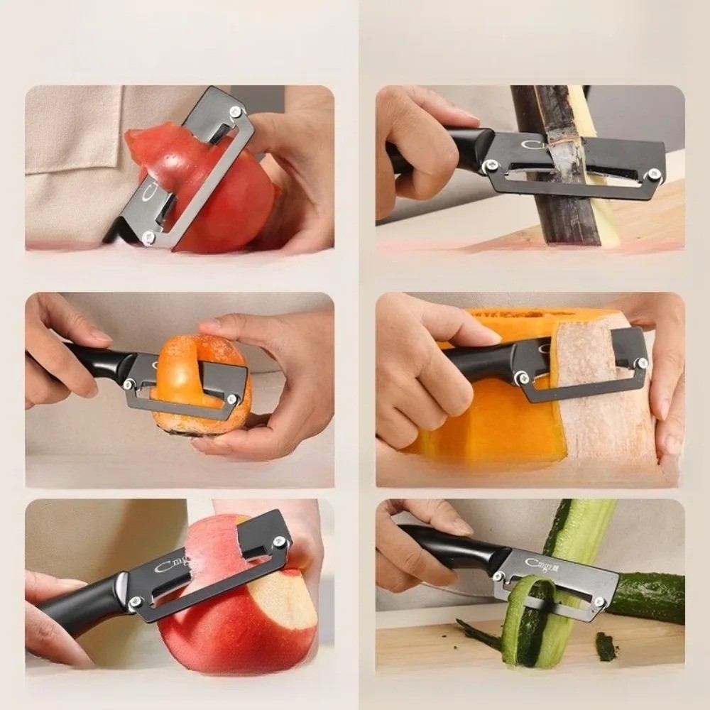 Pelador multifuncional de acer - Household Kitchen Gadgets Vegetable Cutter Silk Cutter reseña y precio