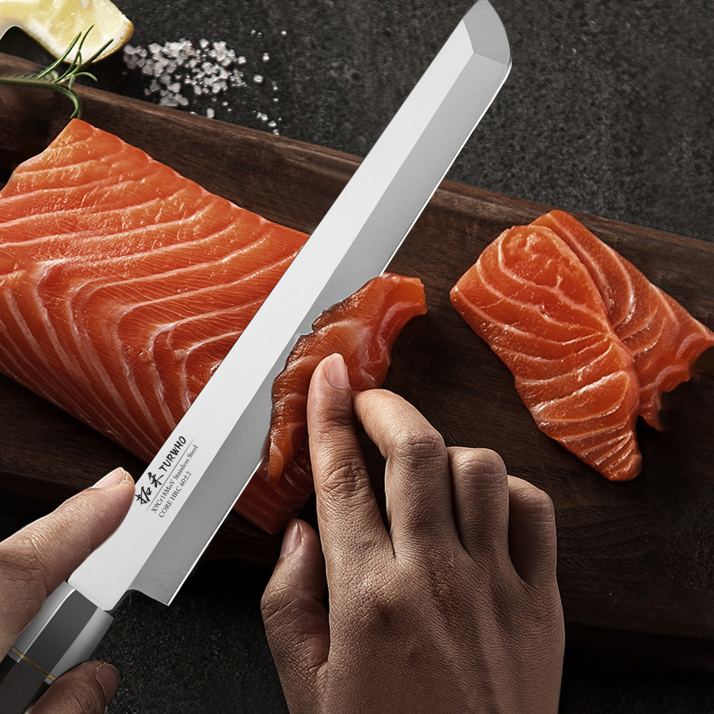 Cuchillo para sashimi Turwho-J - Kitchen Gadgets Japanese reseña y precio