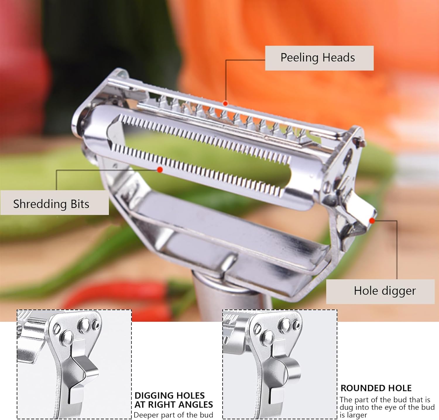 ReNext pelador de juliana mult - Household Kitchen Gadgets Vegetable Cutter Silk Cutter reseña y precio