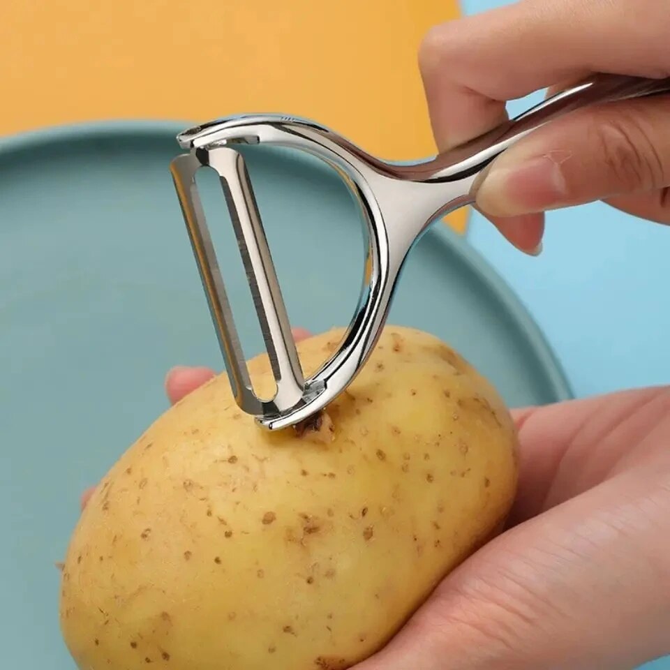 Pelador de verduras de acero i - Household Kitchen Gadgets Vegetable Cutter Silk Cutter reseña y precio