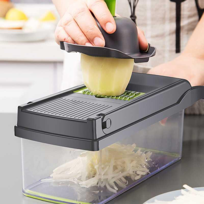 Cortador de Verduras de Lujo - - Household Kitchen Gadgets Vegetable Cutter Silk Cutter reseña y precio