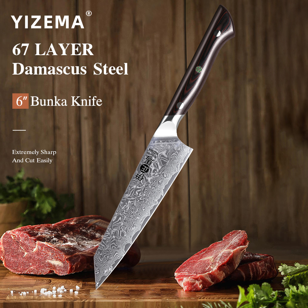Cuchillo Bunka YIZEMA de 6 Pul - Kitchen Gadgets Japanese reseña y precio