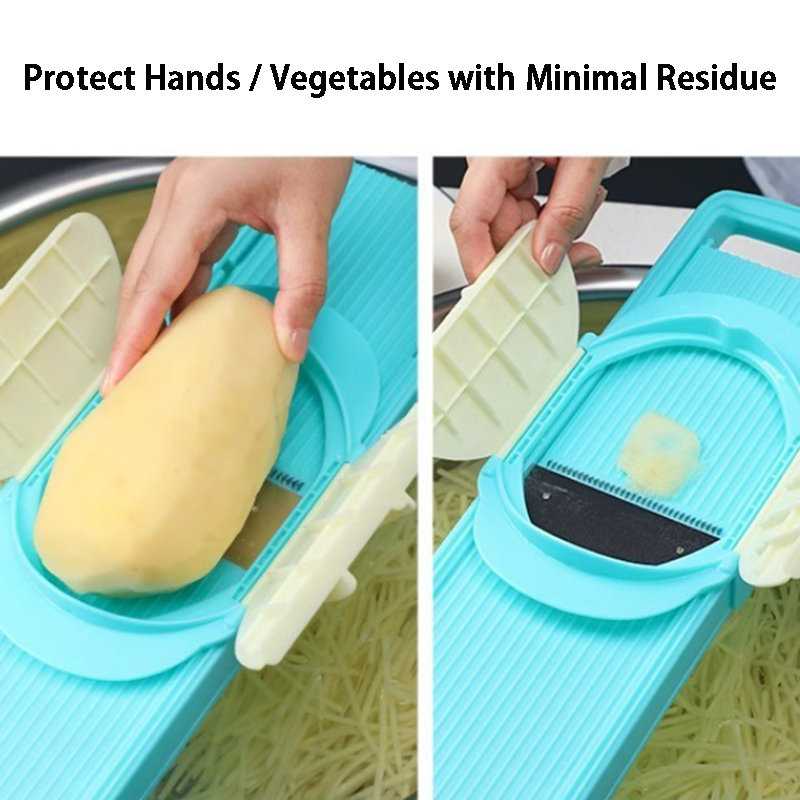 Rallador de verduras portátil, - Household Kitchen Gadgets Vegetable Cutter Silk Cutter reseña y precio